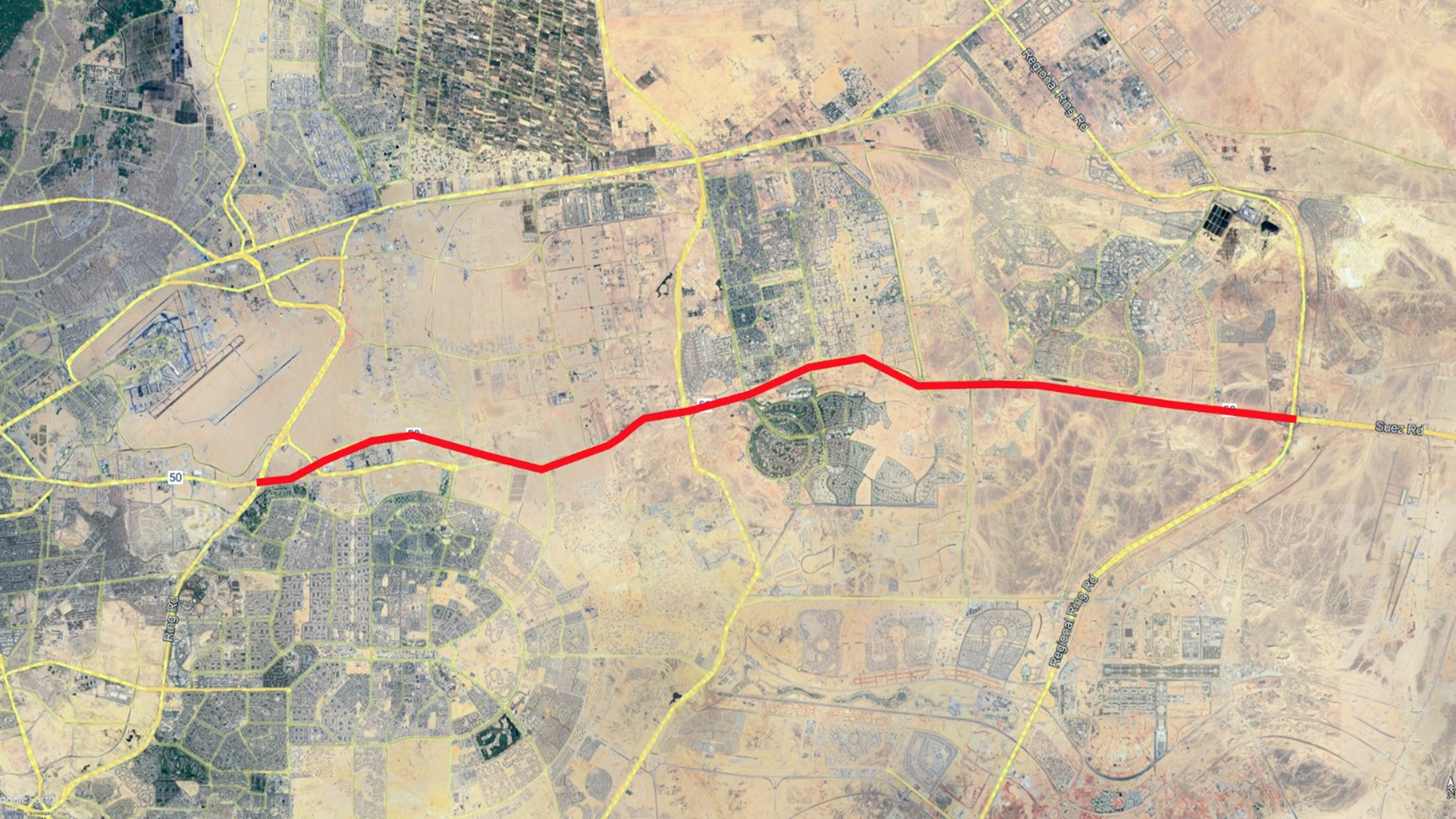 Cairo Suez Road Lighting1